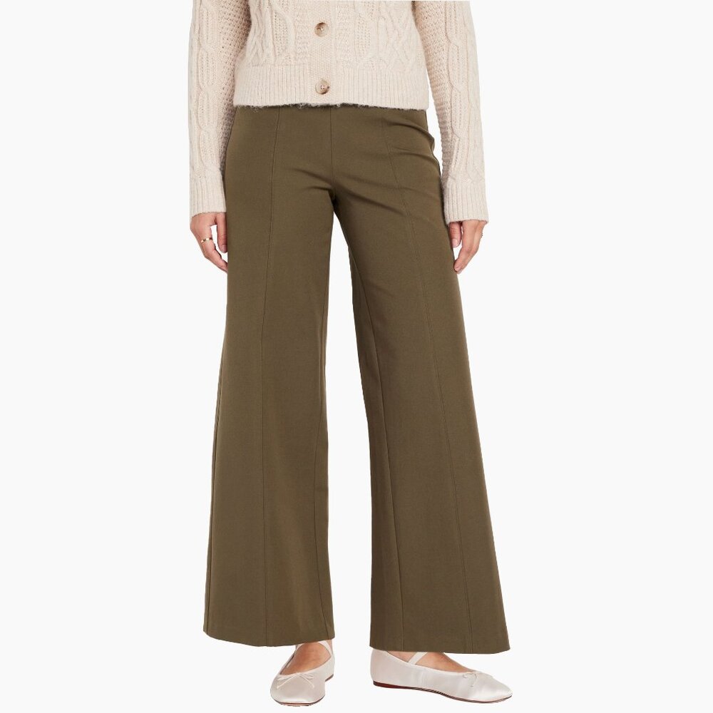 High-Waisted Pixie Wide-Leg Pants